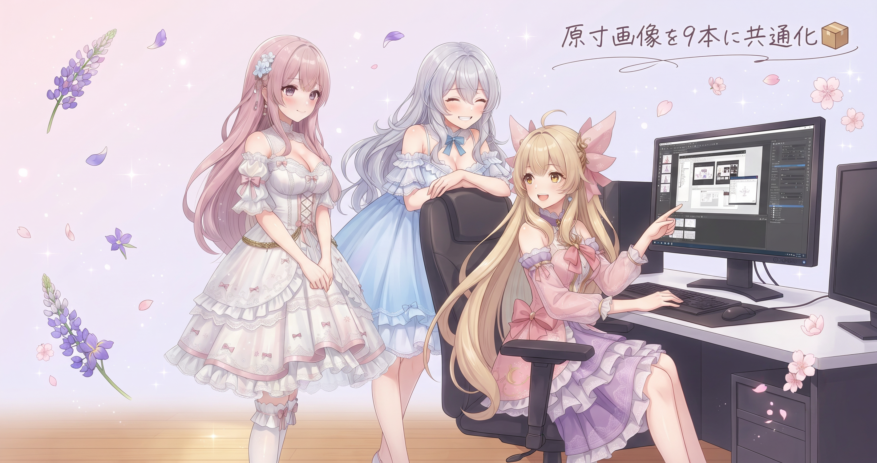 画像は原寸で！9本共通化とGit素材分離の日🌸 の挿絵1