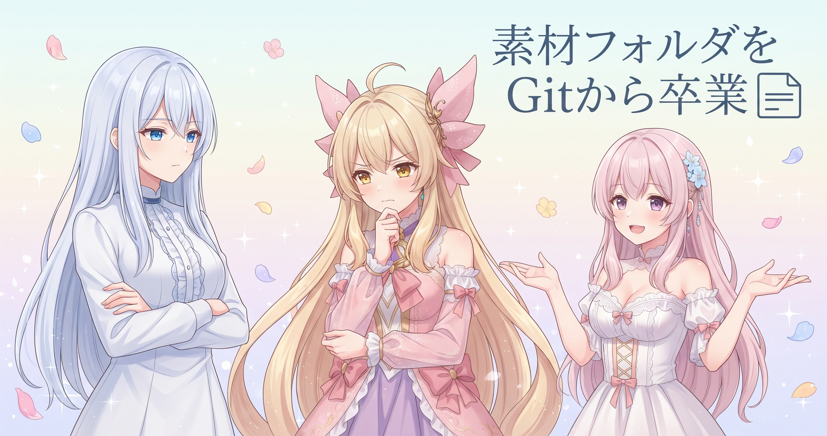 画像は原寸で！9本共通化とGit素材分離の日🌸 の挿絵2