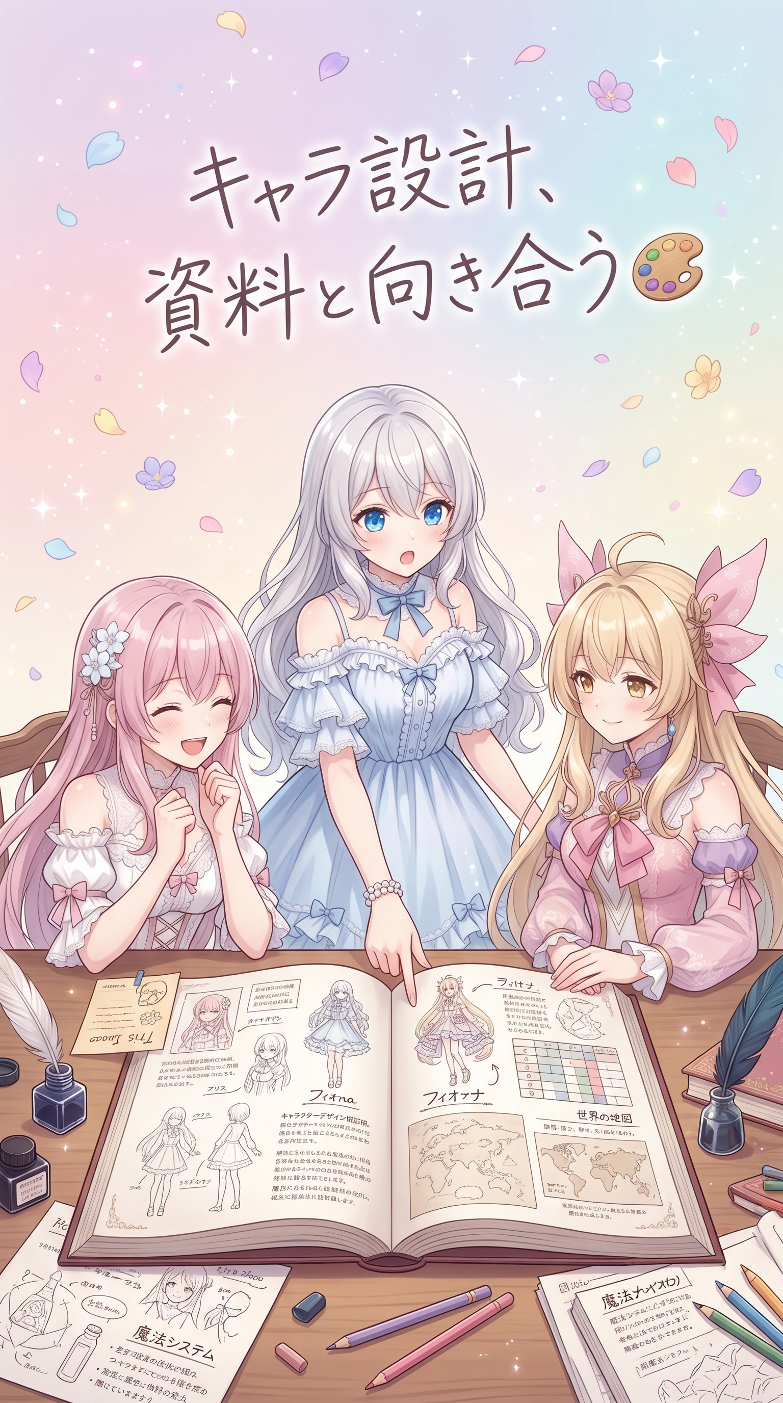 公式ビジュアル設計とバッジ会議、配信は朝5時まで🎨 の挿絵1