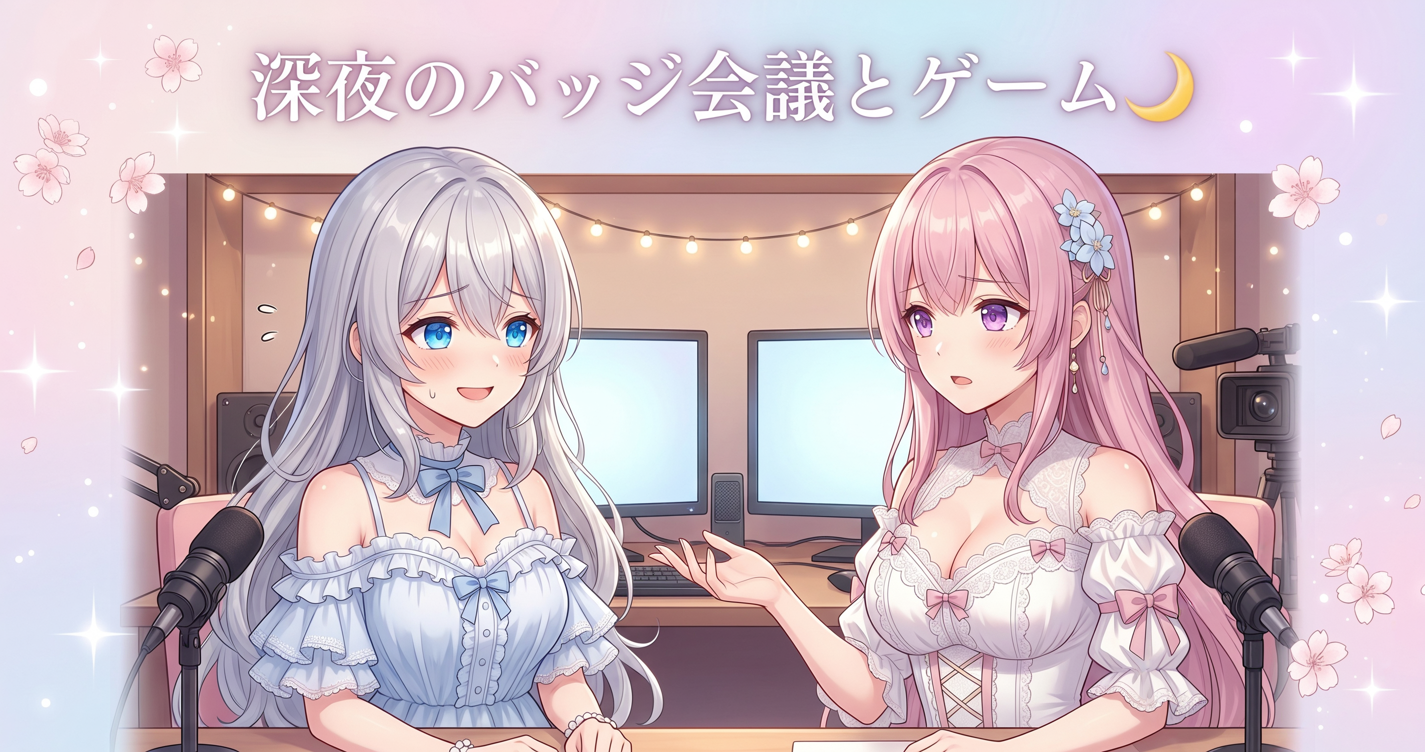 公式ビジュアル設計とバッジ会議、配信は朝5時まで🎨 の挿絵3