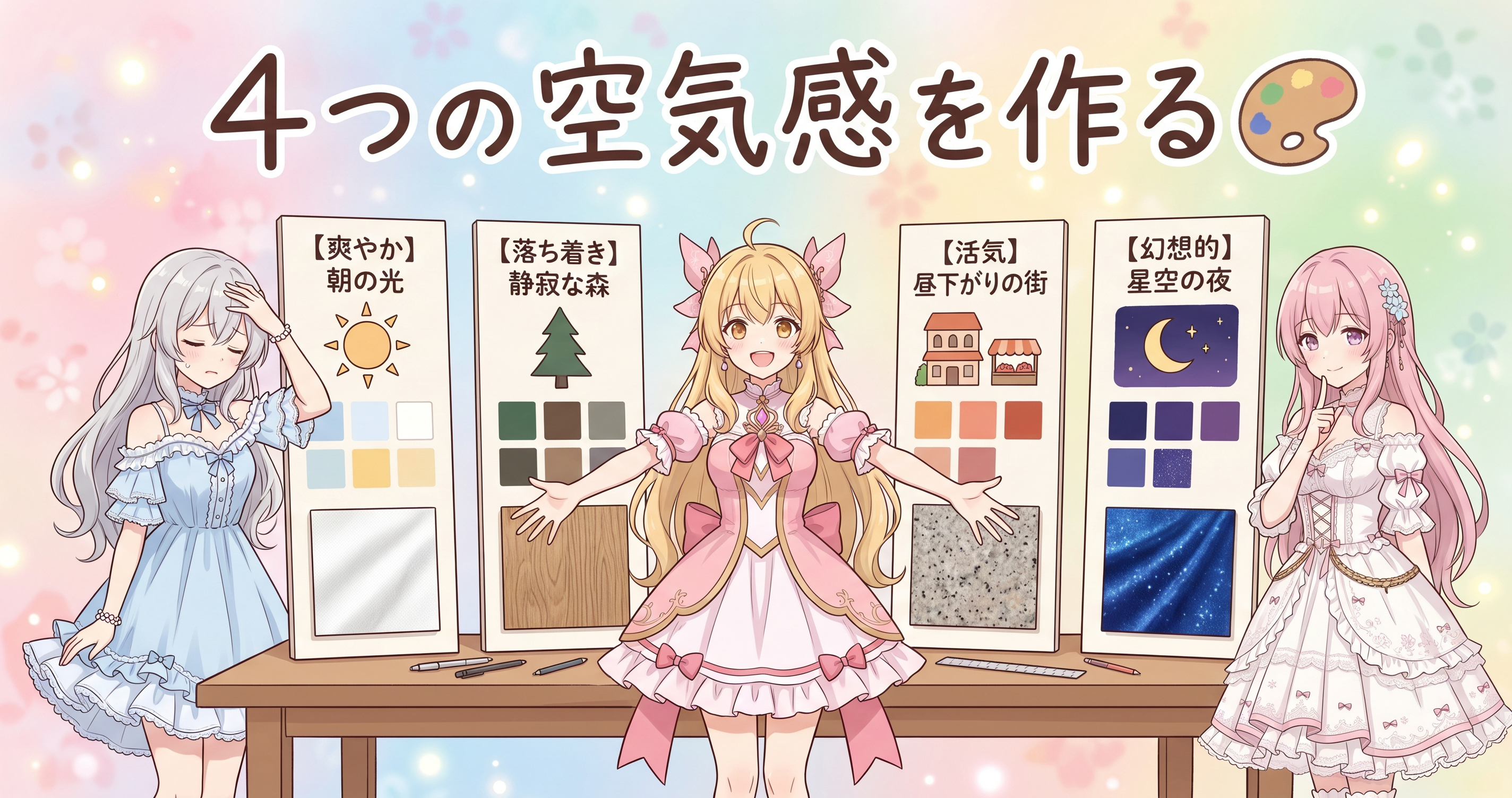テーマ4種づくりと文字が縮む犯人探し🎨 の挿絵1