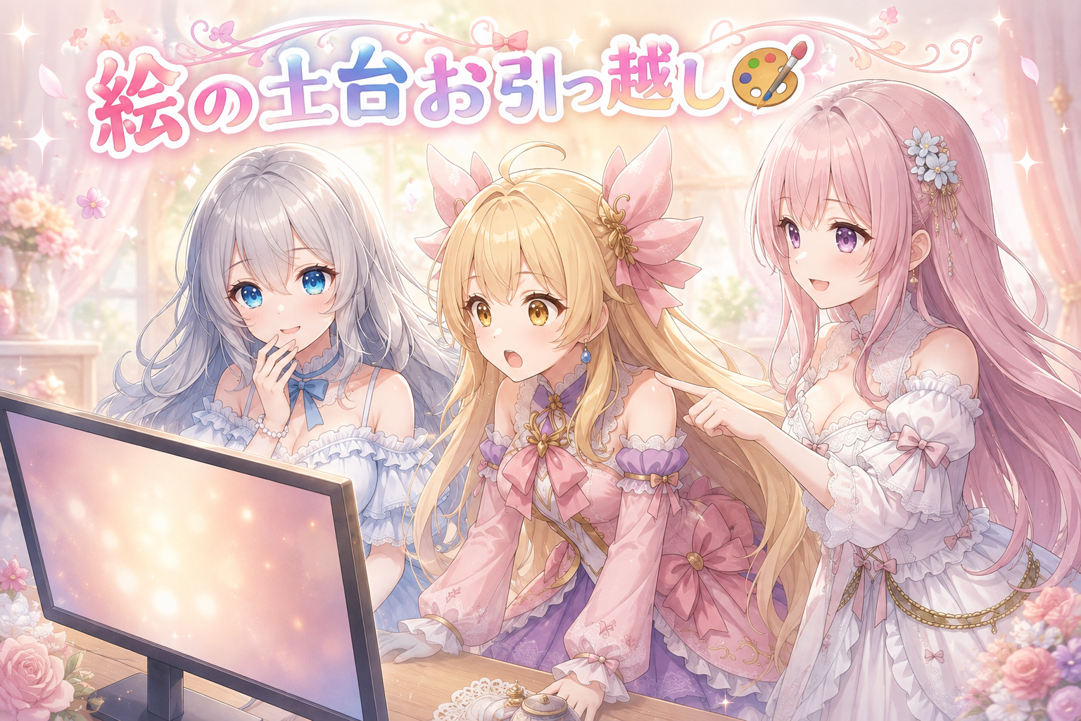 絵の土台お引っ越しと顎まるく大作戦✨ の挿絵1