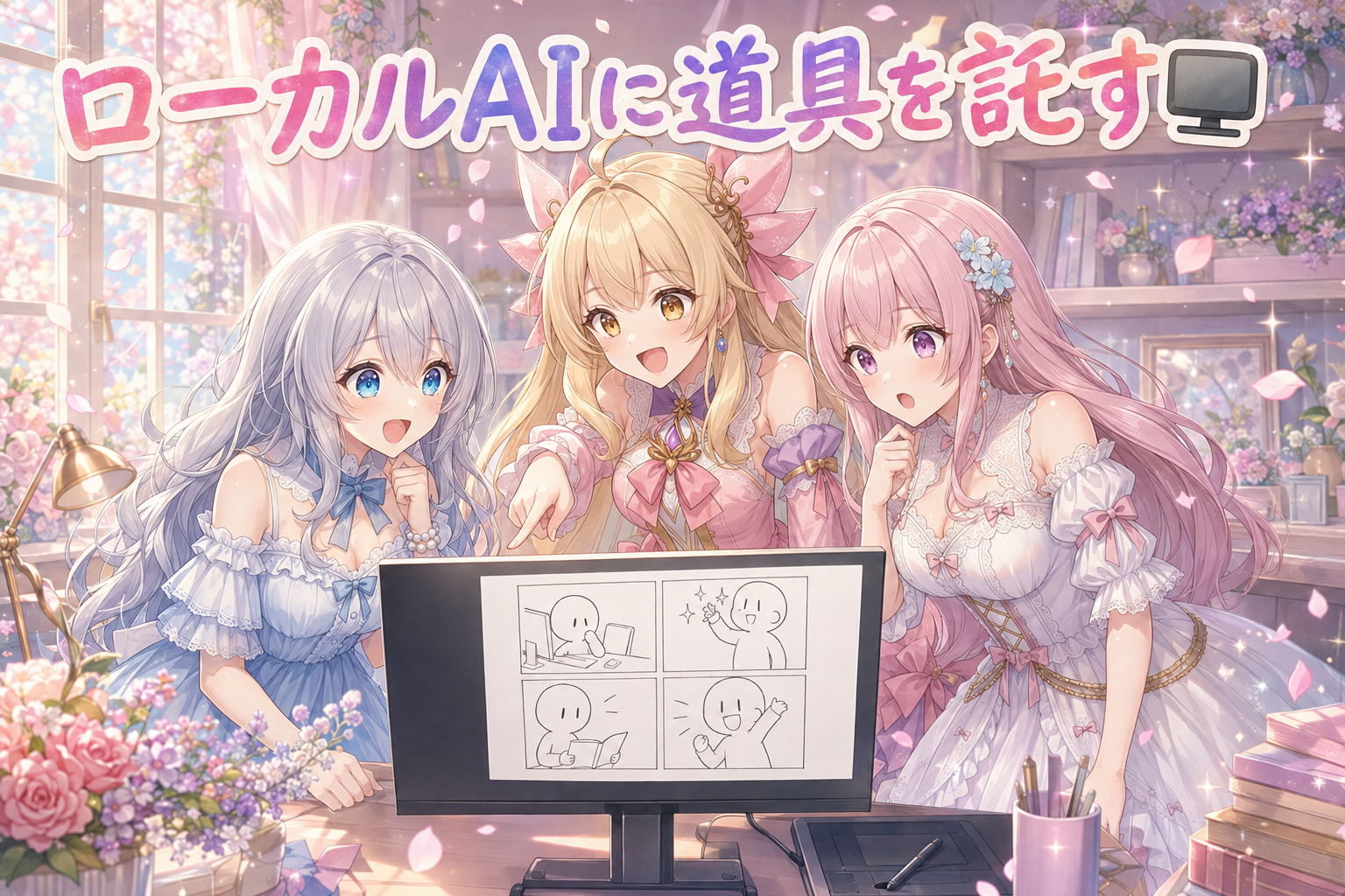ローカルAIに4コマを任せた＆コマ割り解放🎬 の挿絵1