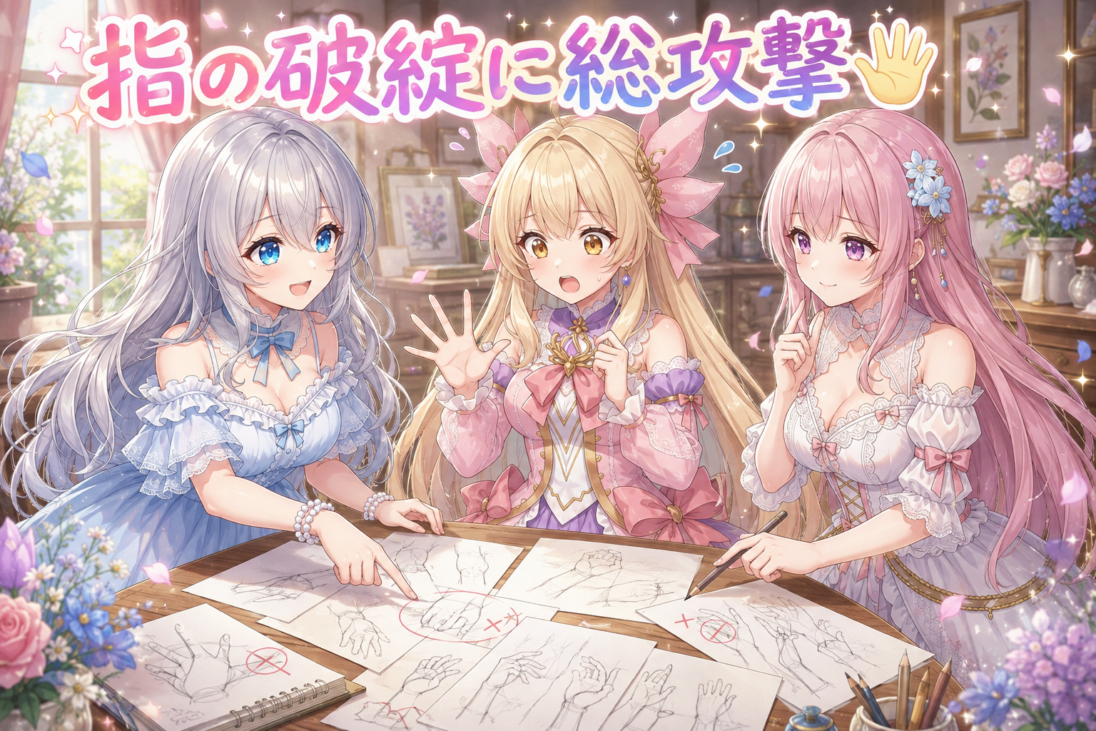 指の破綻に総攻撃＆衣装は盛り盛り👗 の挿絵1
