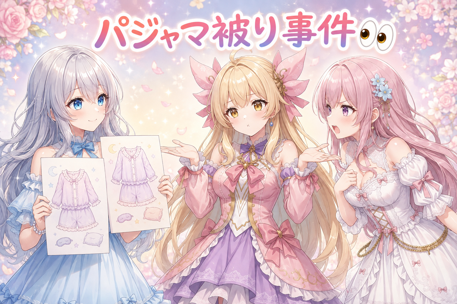 星柄パジャマ再登場＆扇子の冤罪🪭 の挿絵2