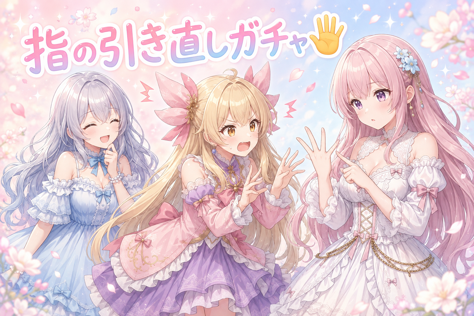 指のガチャ引き直しと擬音の線引き🖐️ の挿絵3