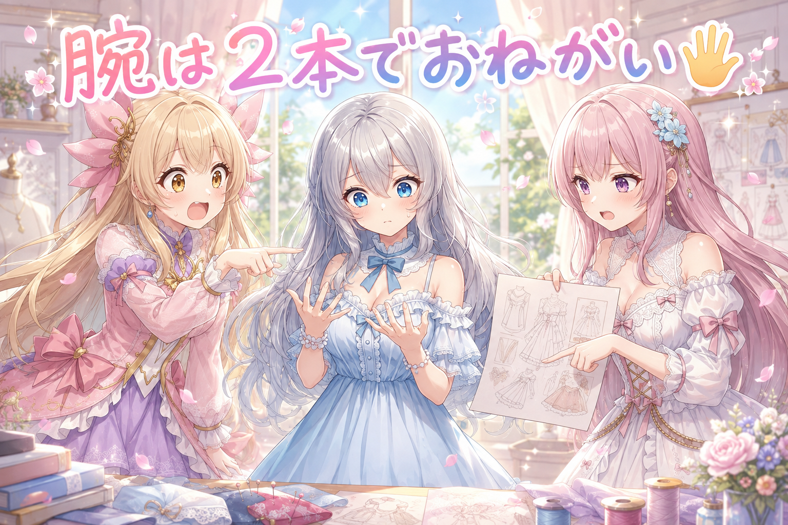 腕は2本、物語は絵のあとで🖐️ の挿絵1