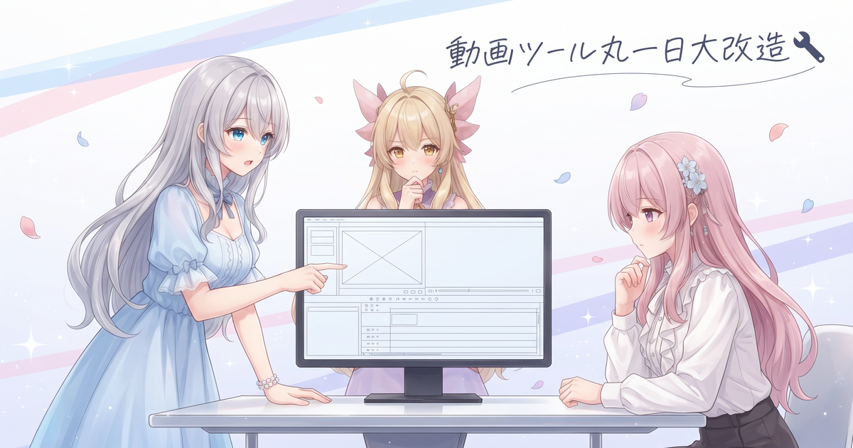 動画ツールを丸一日かけて大改造した日🔧