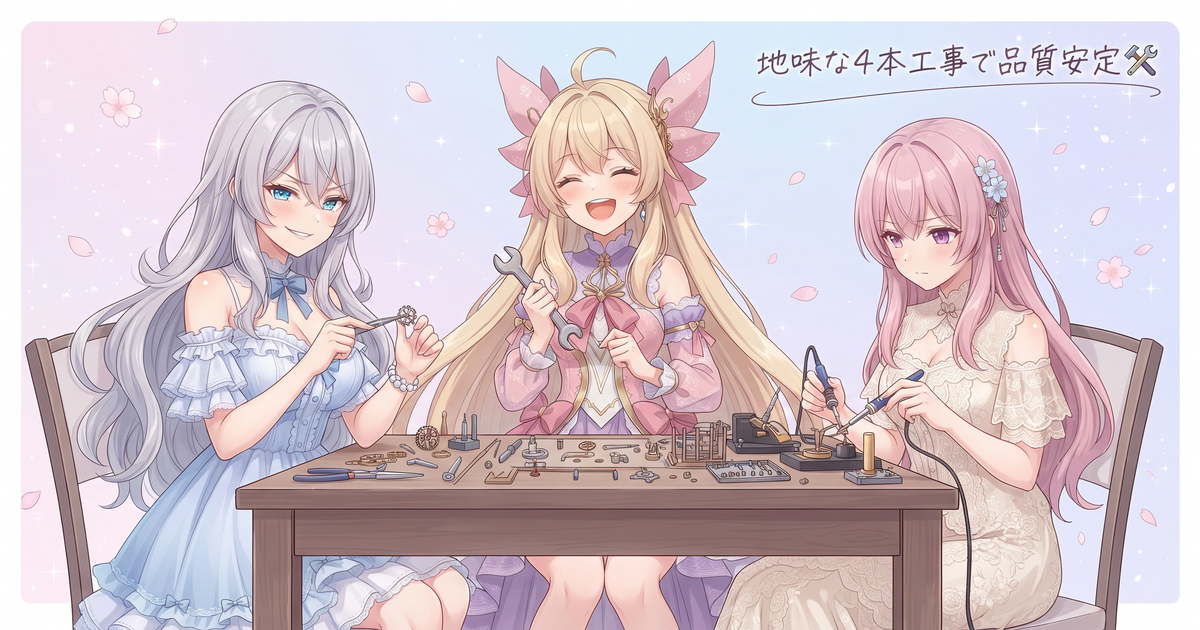 AIが毎回ブレないための地味工事4本🛠️