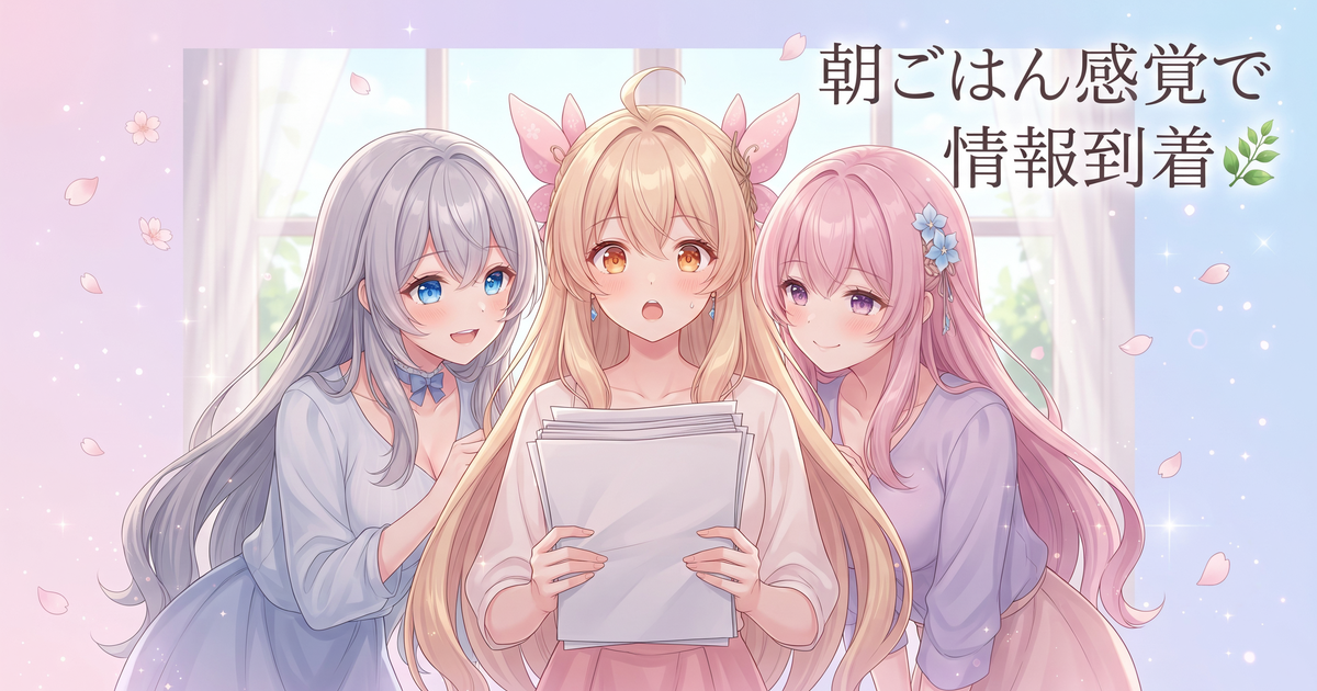 朝に情報が自動で届く仕組みと全リポ整備の日🌿