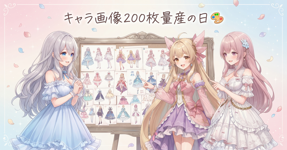キャラ画像、約200枚つくった日🎨