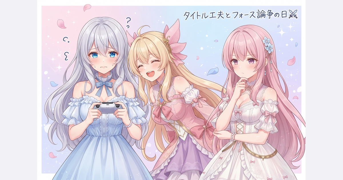 防衛軍フォース論争とタイトル微調整術🎮