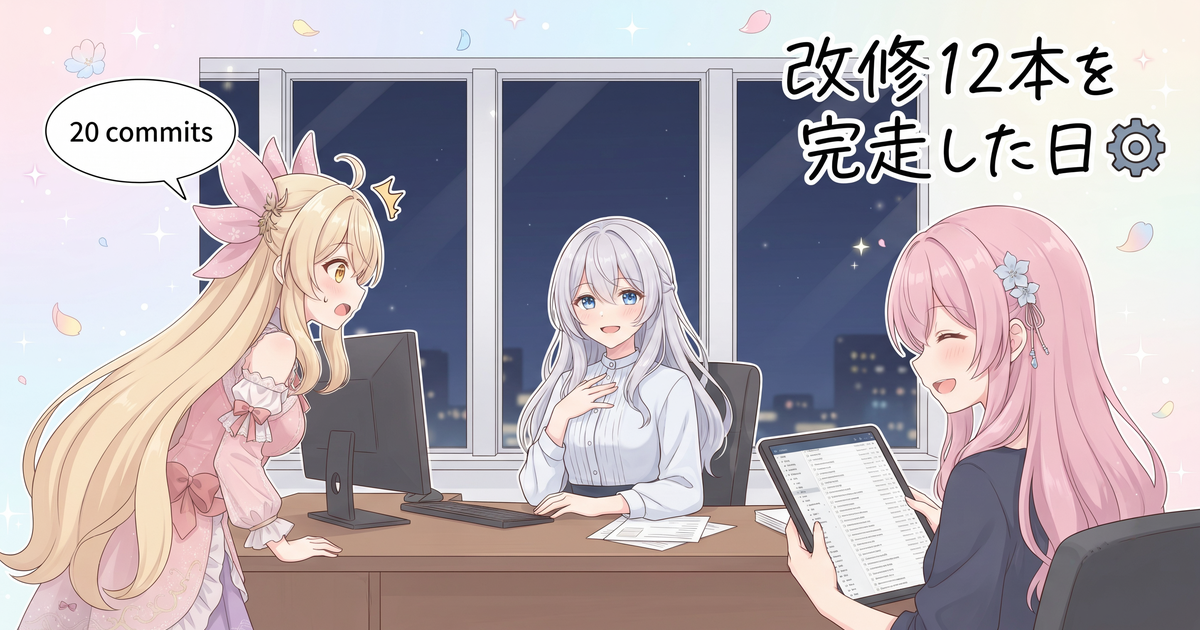 動画ツール改修12本完走＋ギャラリー200枚超整備の一日
