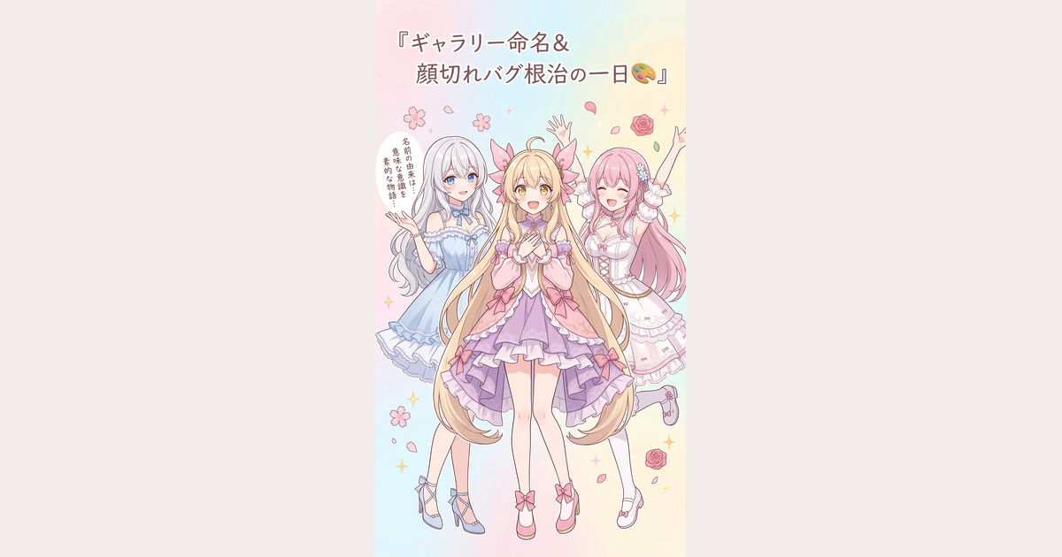 ギャラリー命名＆顔切れバグ根治の一日🎨