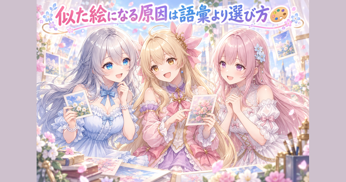 似た絵になる原因は語彙より選び方🎨