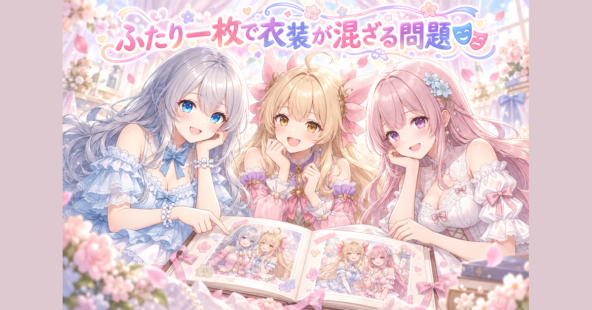 ふたり一枚で衣装が混ざる問題🎭