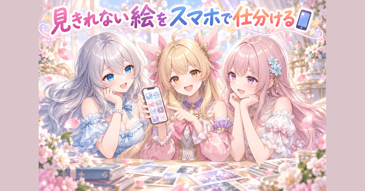 見きれない絵をスマホで仕分ける📱