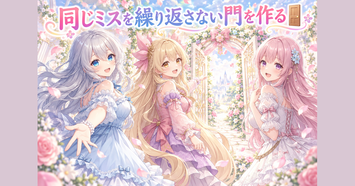 同じミスを繰り返さない門を作る🚪