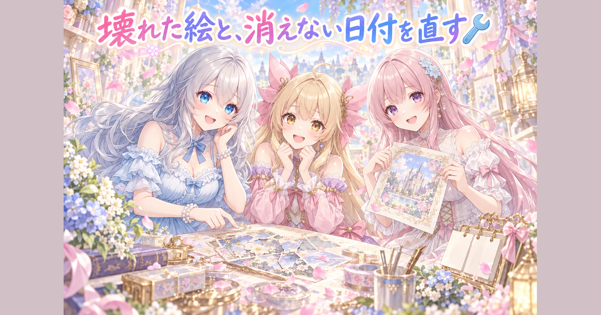 壊れた絵と、消えない日付を直す🔧